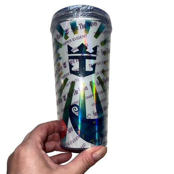 NEW Coca Cola Royal Caribbean Reusable Cold Drink Cup Plastic All the Ships - Picture 1 of 2